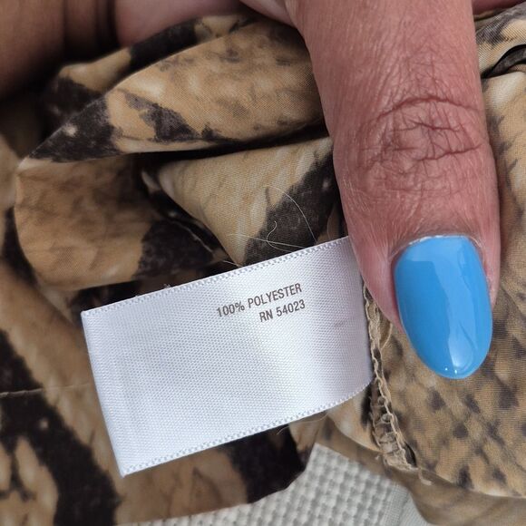 Snake Print Tan and Black Dress - Picture 14 of 16